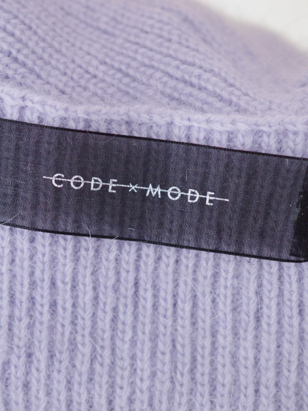 Code X Mode Angora Fuzzy Knit Cami Tank Top Lilac Ribbed Sweater - Picture 5 of 5